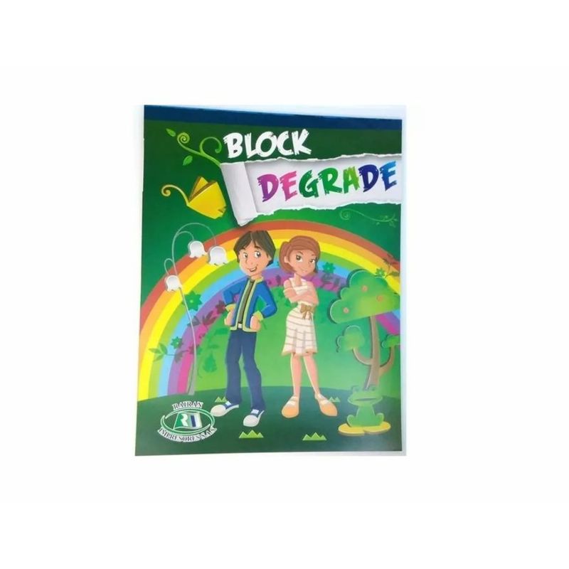GENERICO - Block Degrade Carta Por 35 Hojas X 2 Und