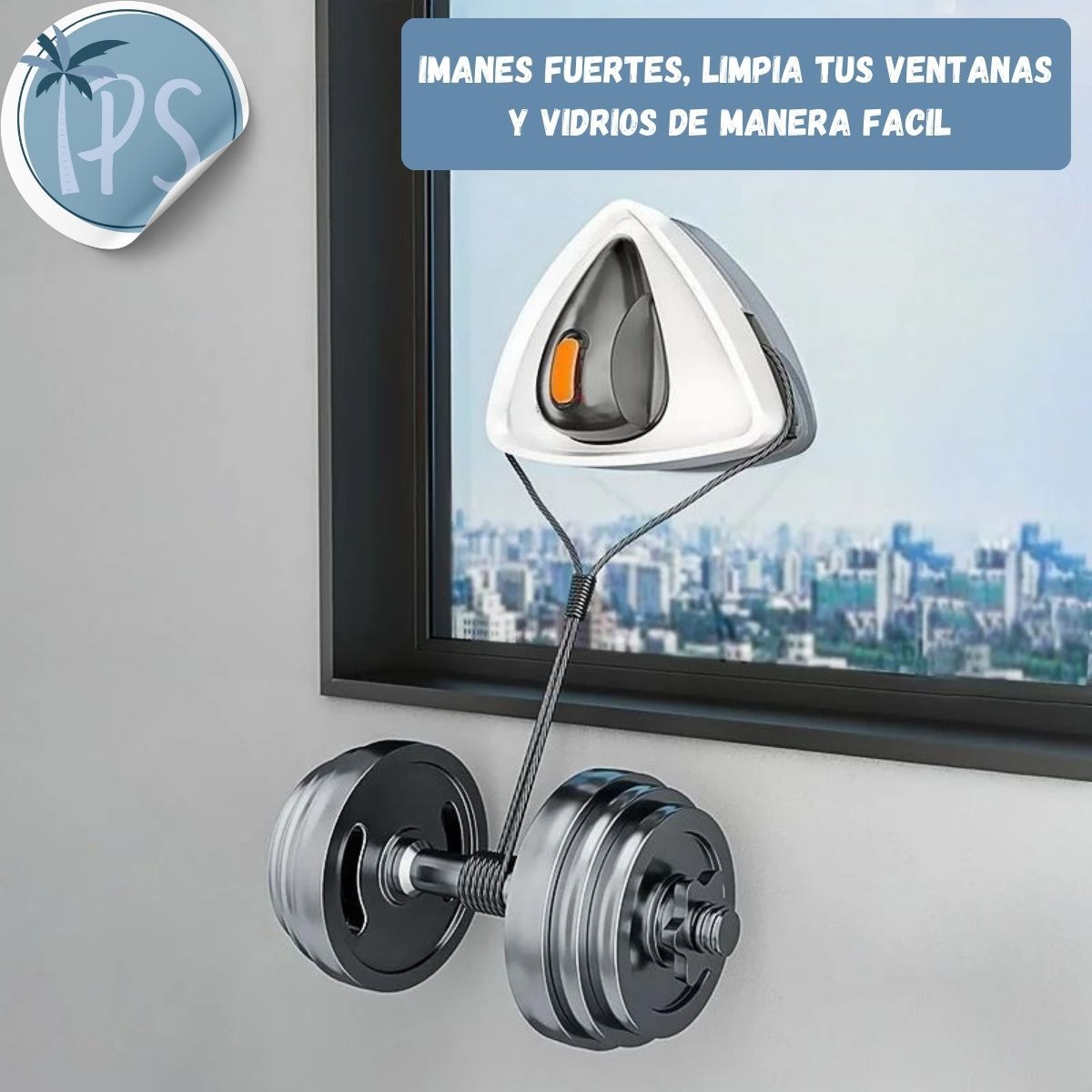 GENERICO - Limpiador De Vidrios Y Ventanas Magnetico