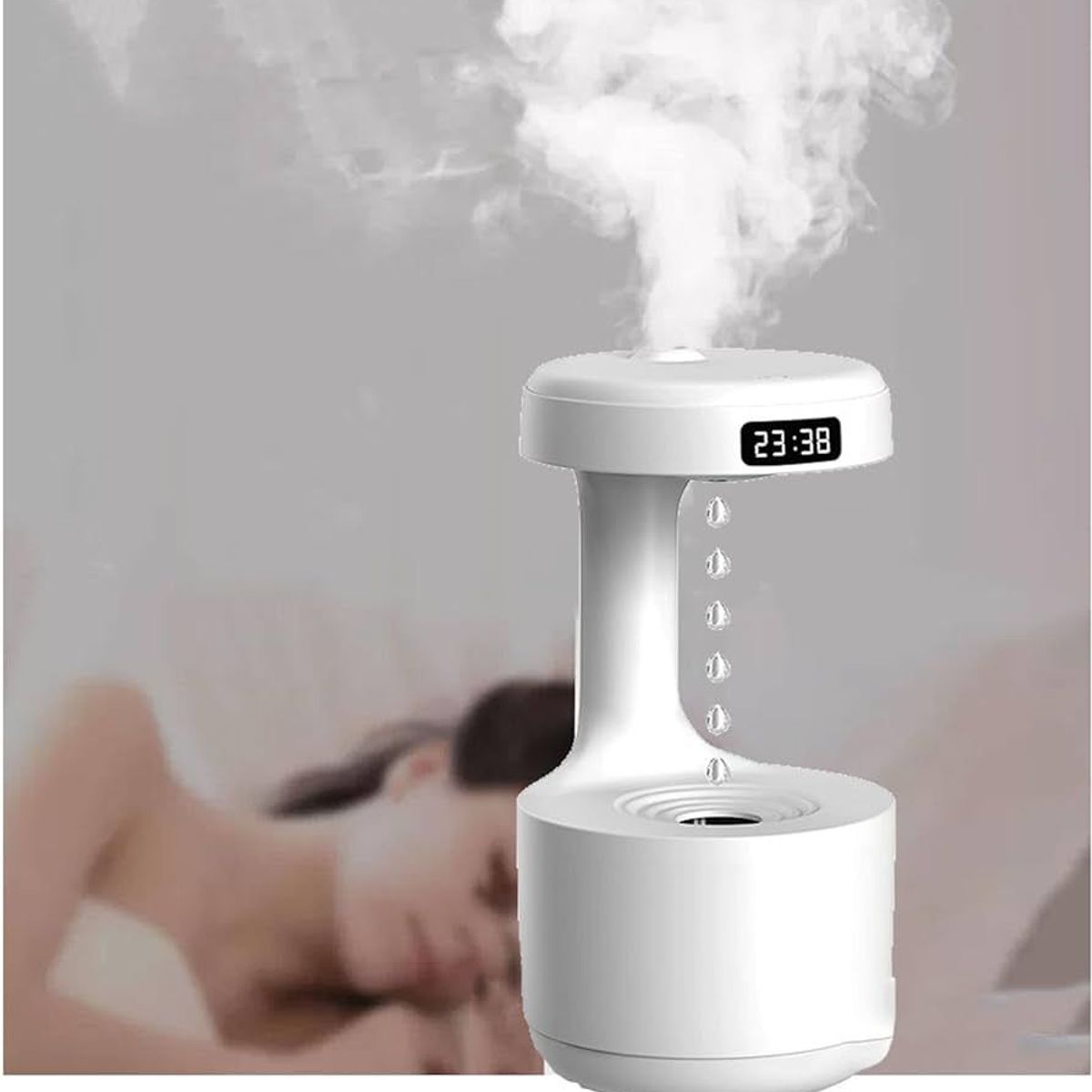 GENERICO - Humidificador Antigravedad Gotas De Agua Ultrasónico 600ml