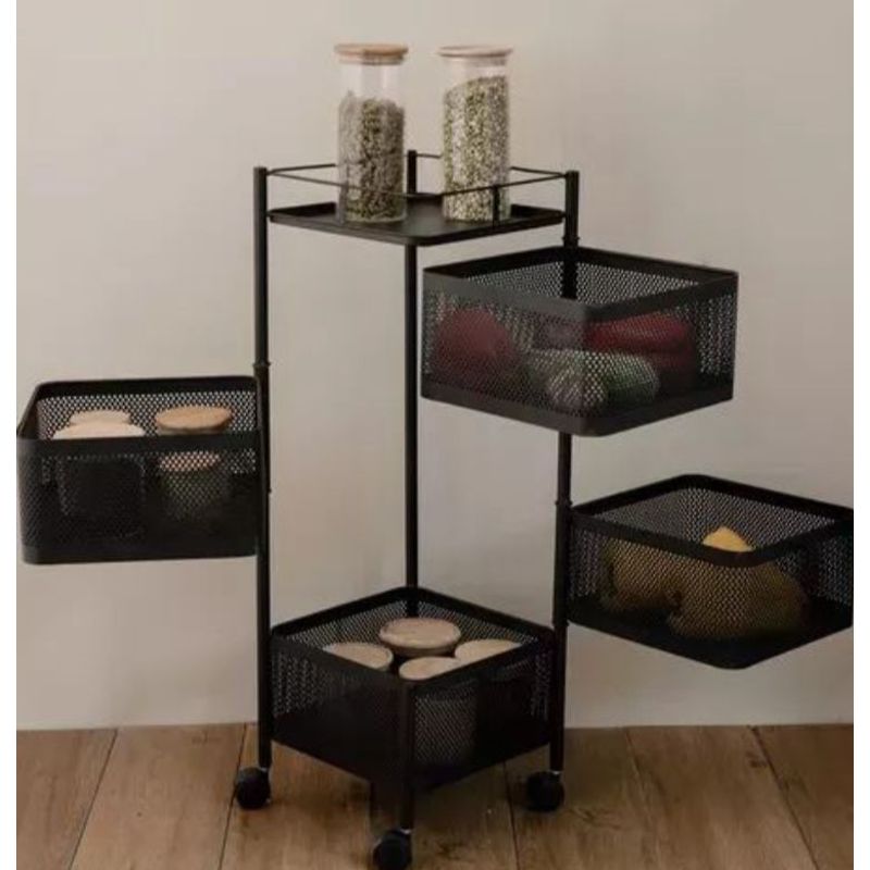 GENERICO - Carrito Organizador 4 Niveles Ruedas Baño Cocina Multiuso