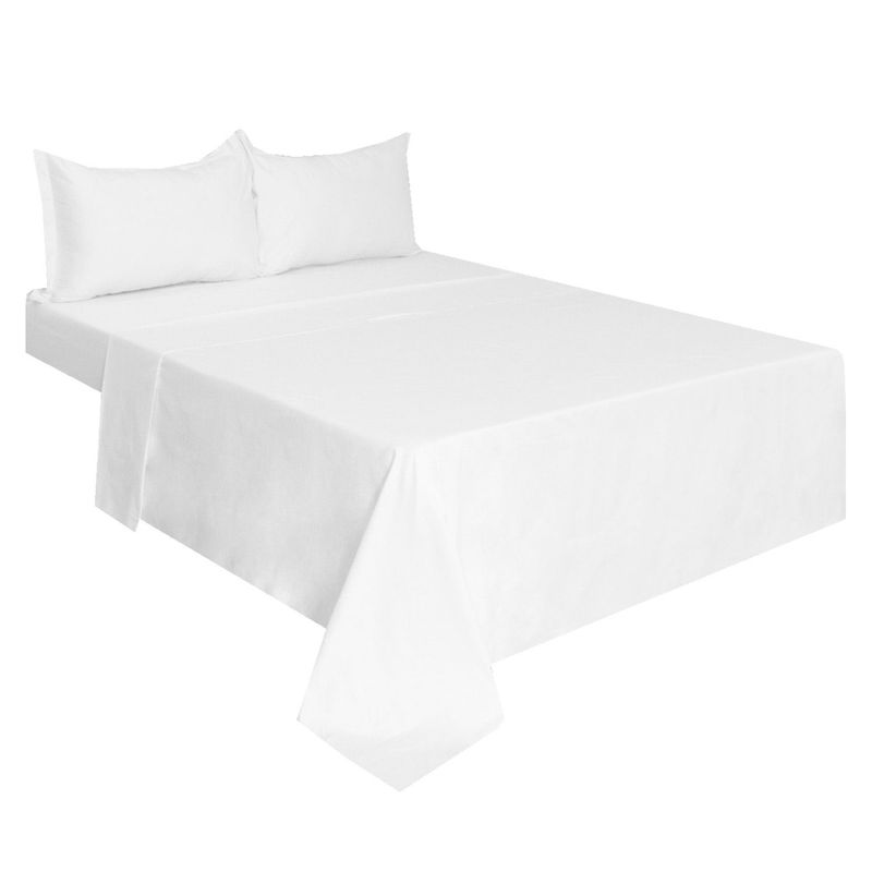 HOMETEX - SAB QUEEN   100% ALGODÓN HOMETEX DE 500 HILO BLANCA