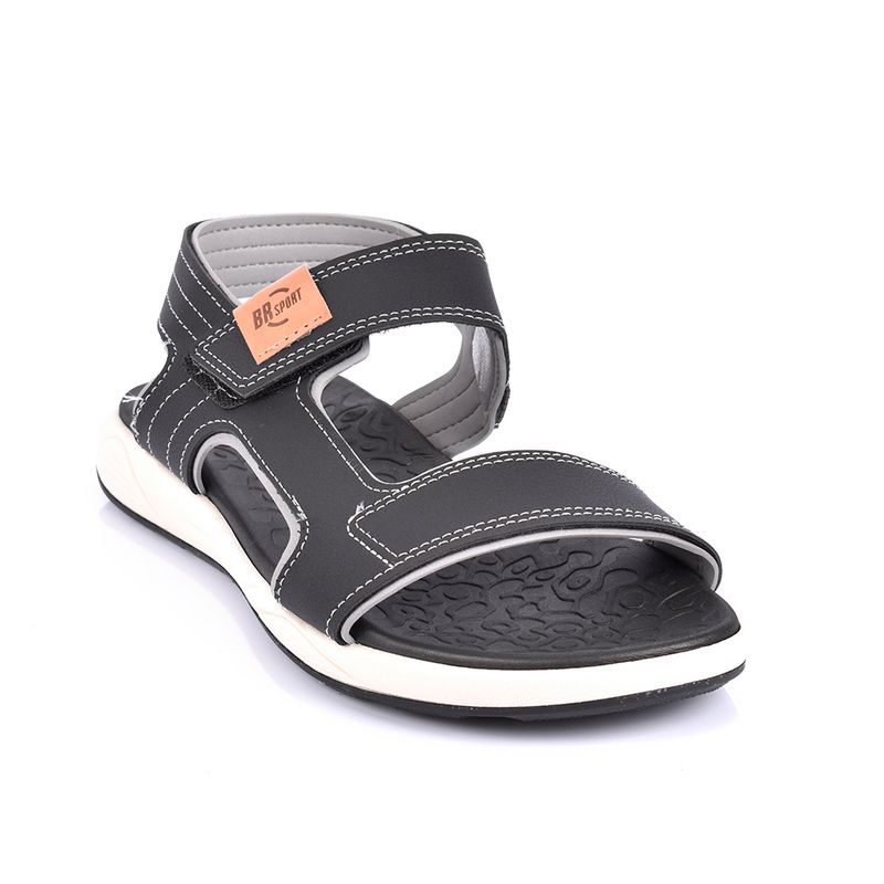 SKY WALK - Sky Walk Sandalias Planas Caballero 6631372271-101NEGRO