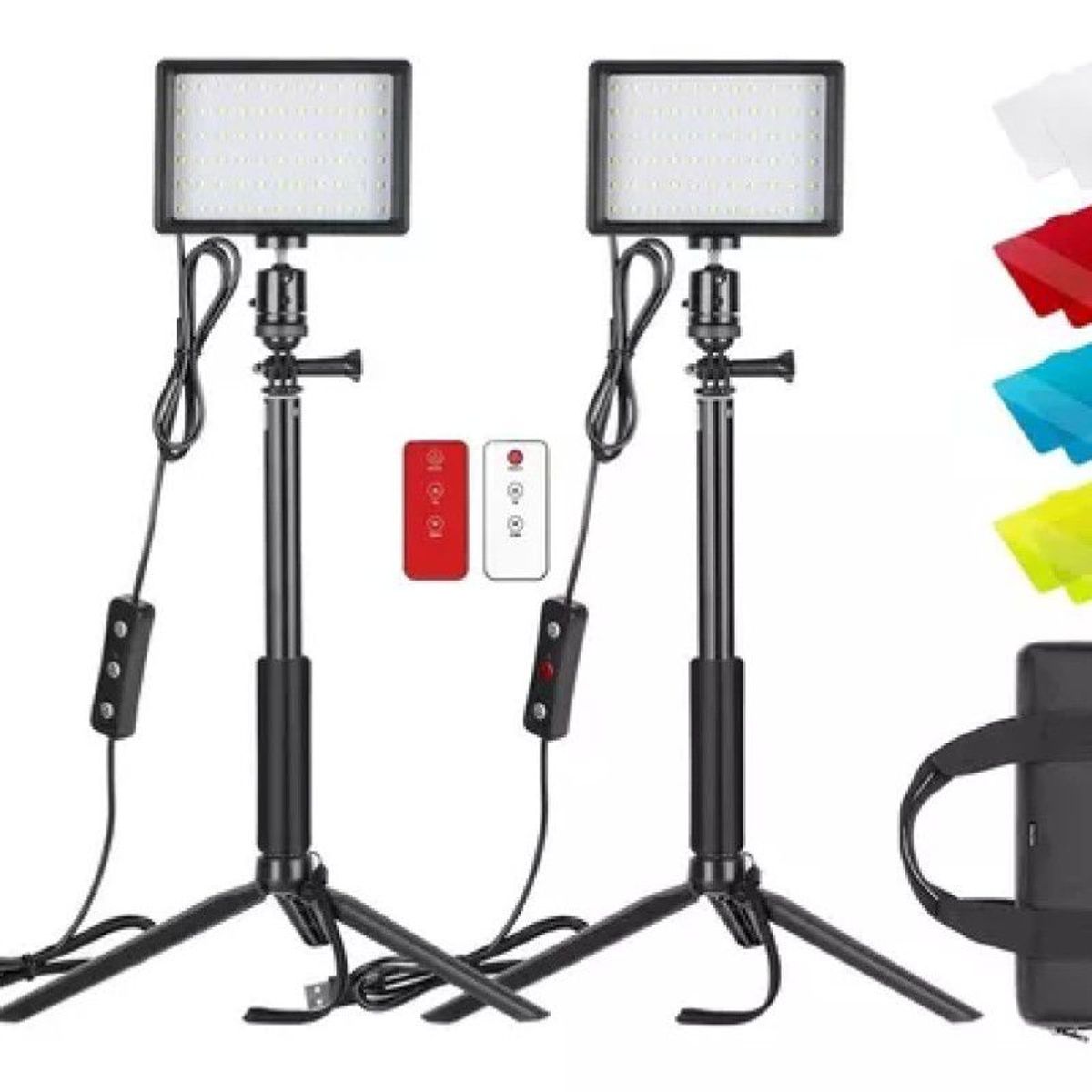 NEEWER - Kit De Luces Video Fotografía Control Remoto Estuche