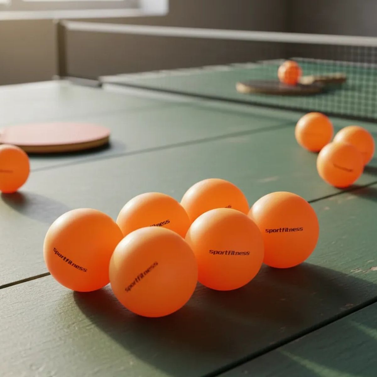 SPORT FITNESS - Pelotas Ping Pong Sport Fitness 3 Estrellas Caja X6 Unidades