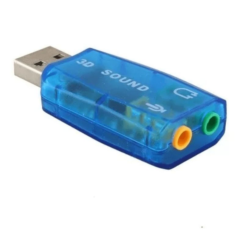 GENERICO - Tarjeta De Sonido Usb 51 Audifonos Y Microfono 35mm