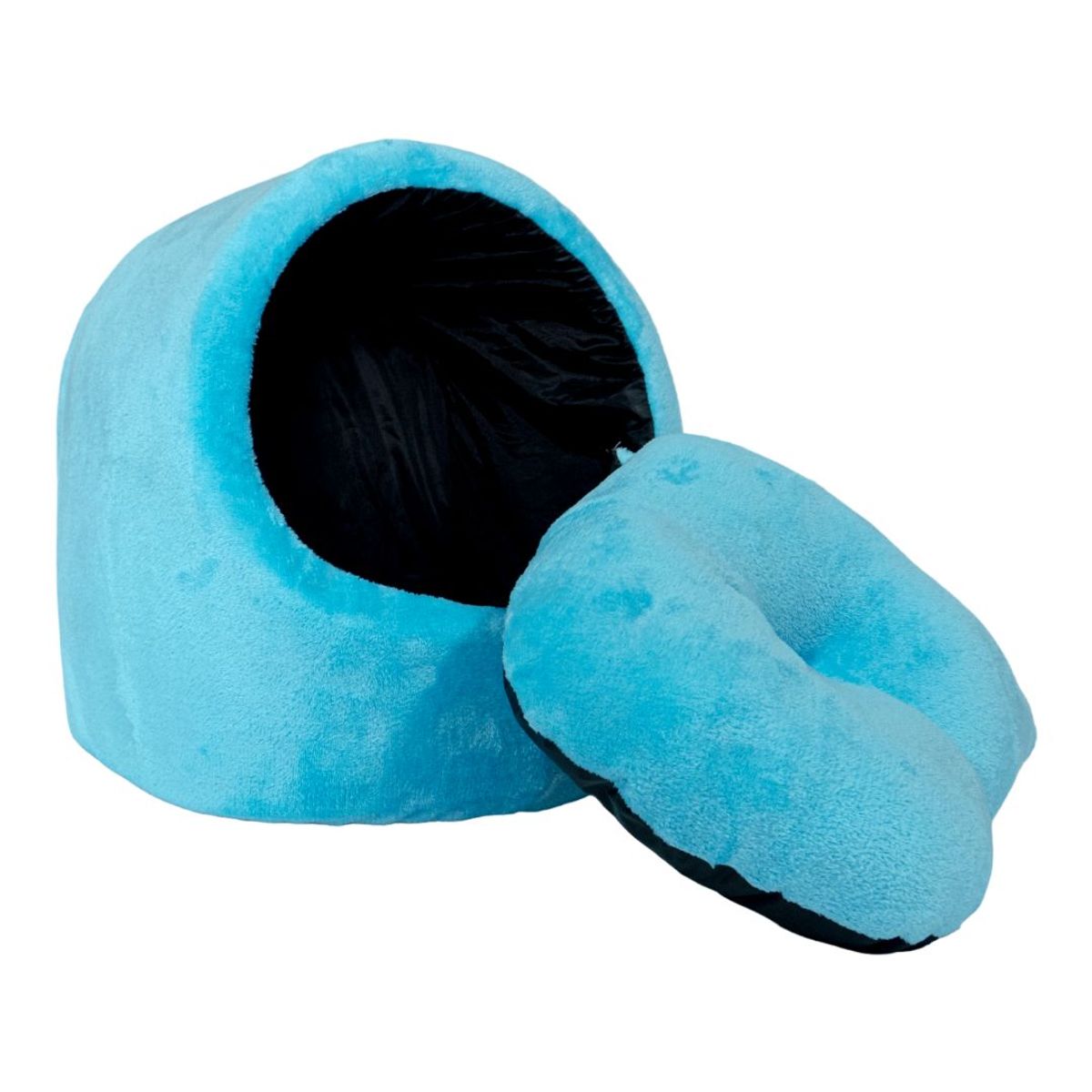 AFM - Cama Iglú para mascotas Azul Claro