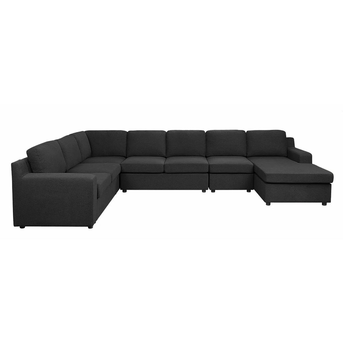 GENERICO - SALA MODERNA ROMA MICROFIBRA NEGRO