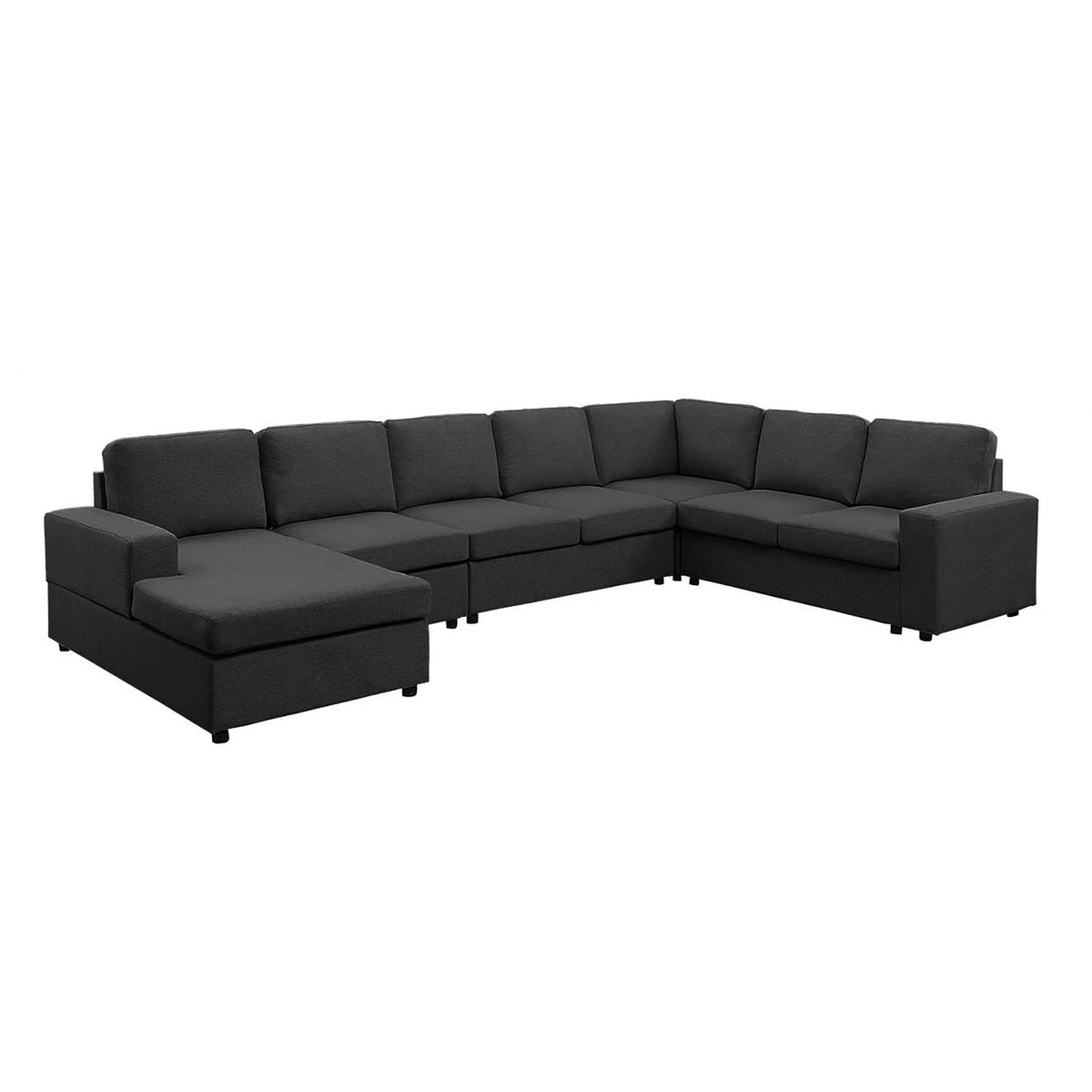 GENERICO - SALA MODERNA ROMA MICROFIBRA NEGRO