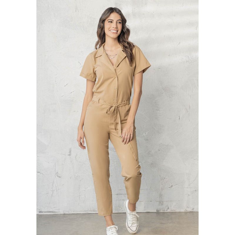 RUTTA - Enterizo Largo Mujer Beige Rutta 78021