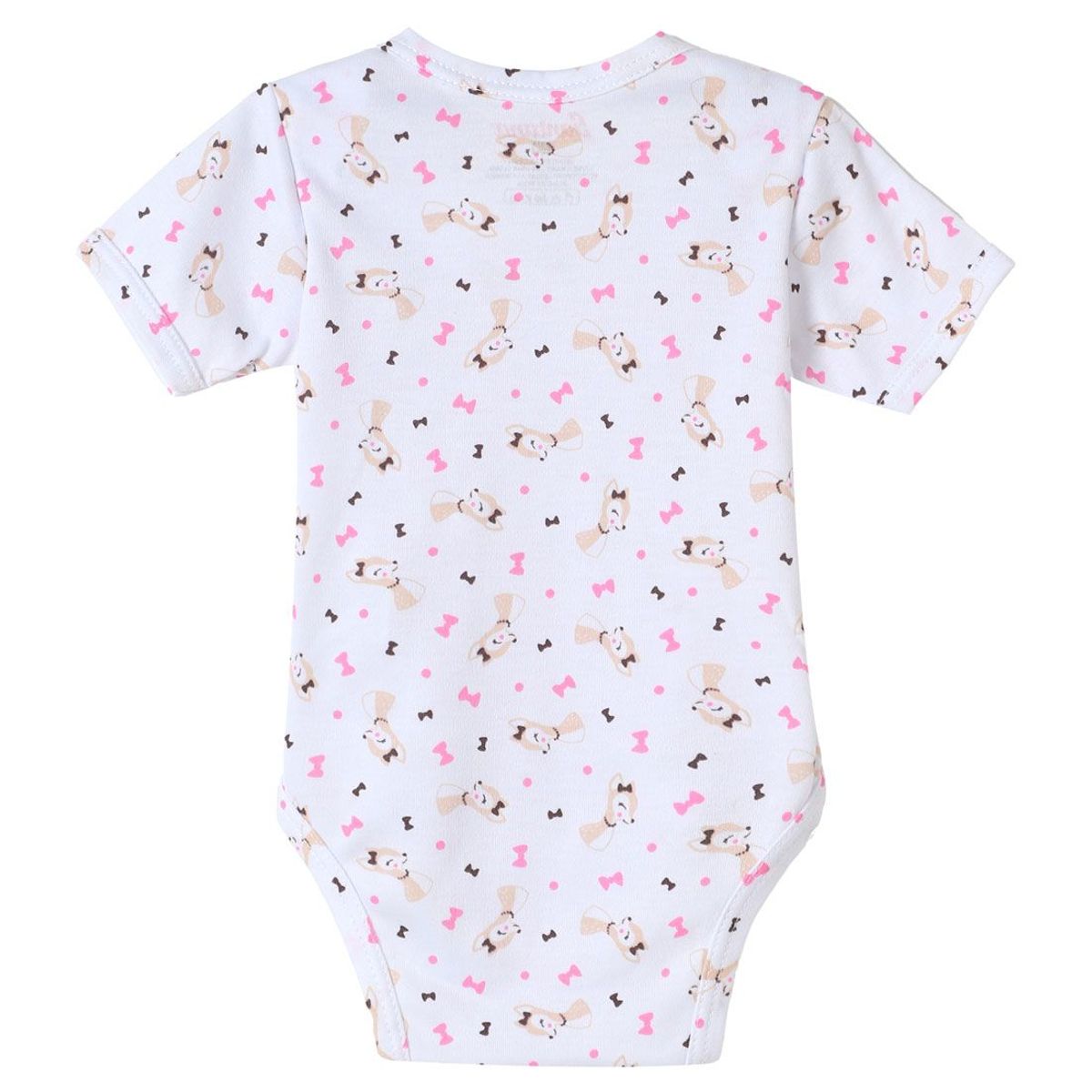 SANTANA - Body Estampado Bebé Manga Corta Niña Santana Ocre Claro