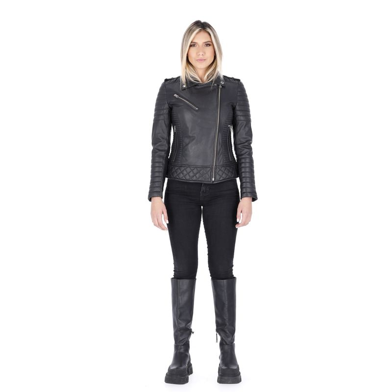 LA CHAQUETERIA - Chaqueta en Cuero Negro Nina