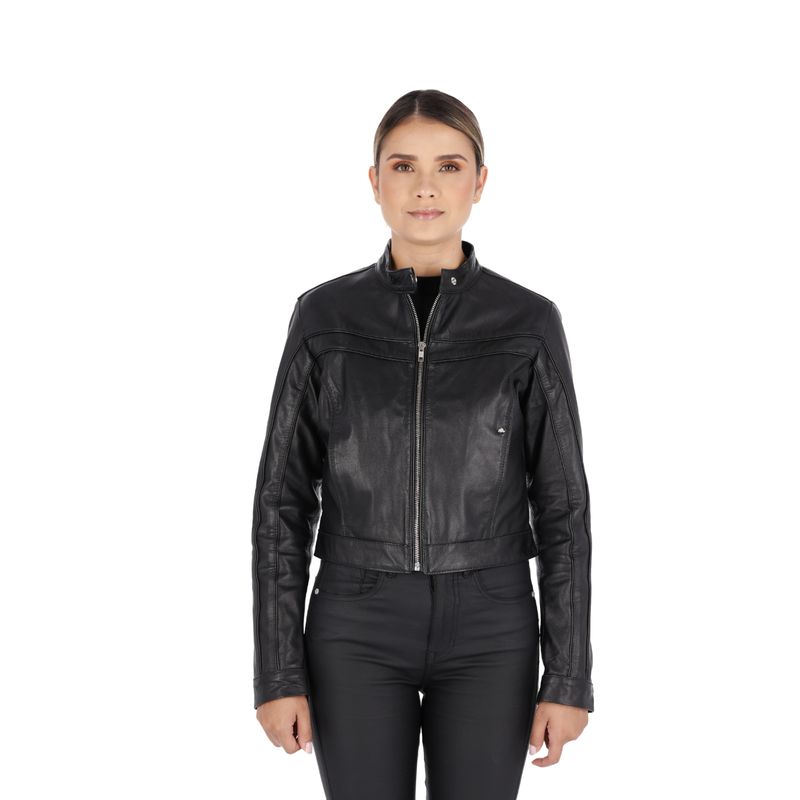 LA CHAQUETERIA - Chaqueta en cuero Negro Nara