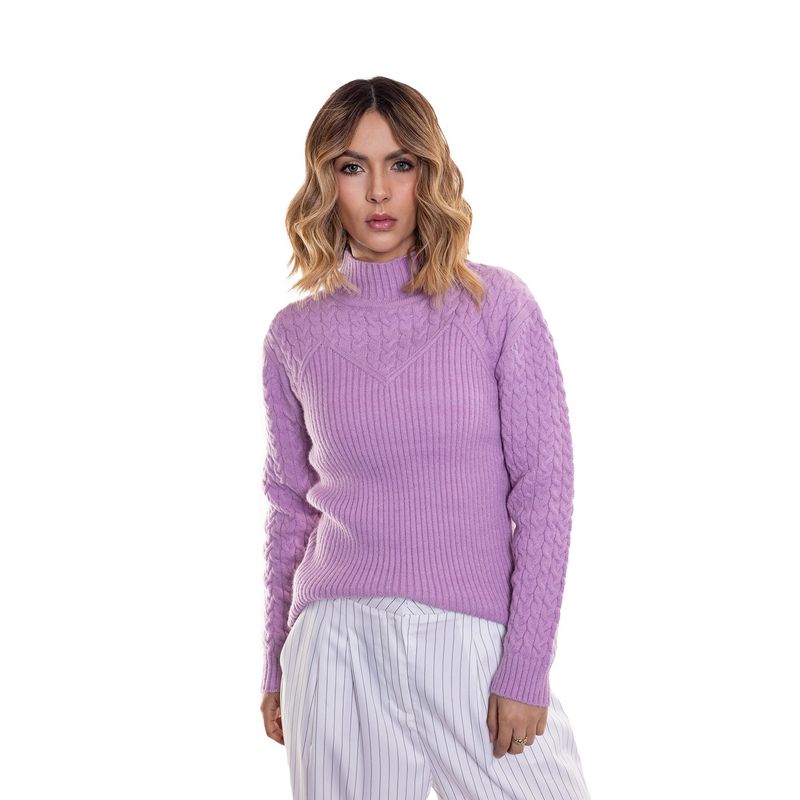 DREAMER - SWEATER CUELLO ALTO PARA MUJER_.