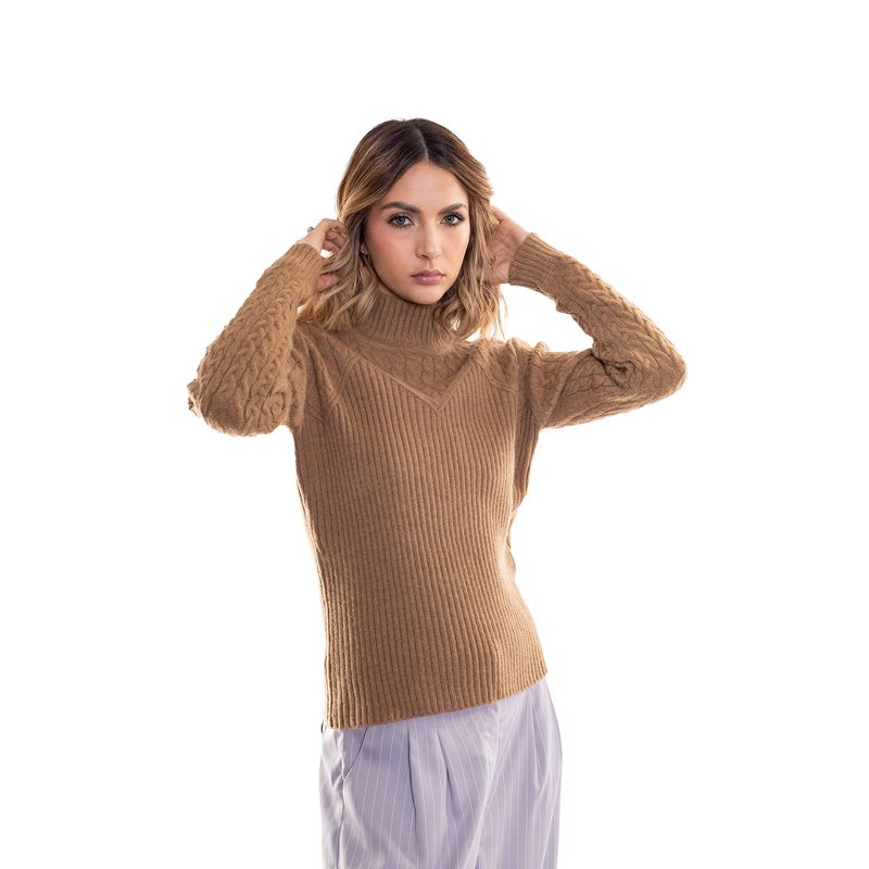 DREAMER - SWEATER CUELLO ALTO PARA MUJER_.