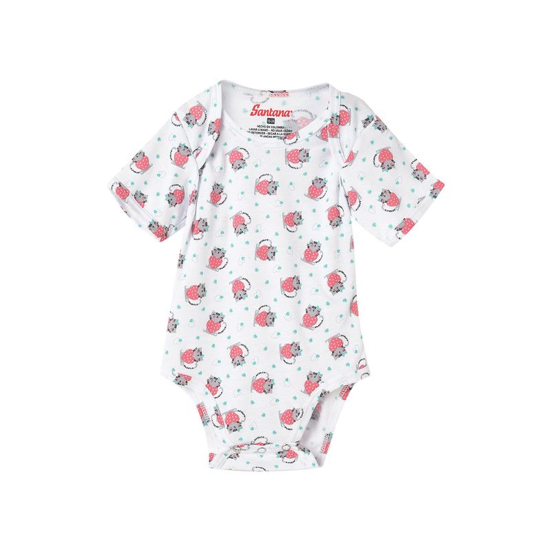 SANTANA - Body Estampado Bebé Manga Corta Niña Santana Ámbar_.