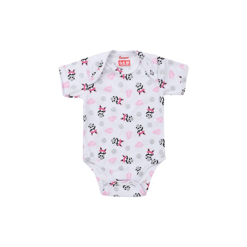 SANTANA - Body Estampado Bebé Manga Corta Niña Santana Negro