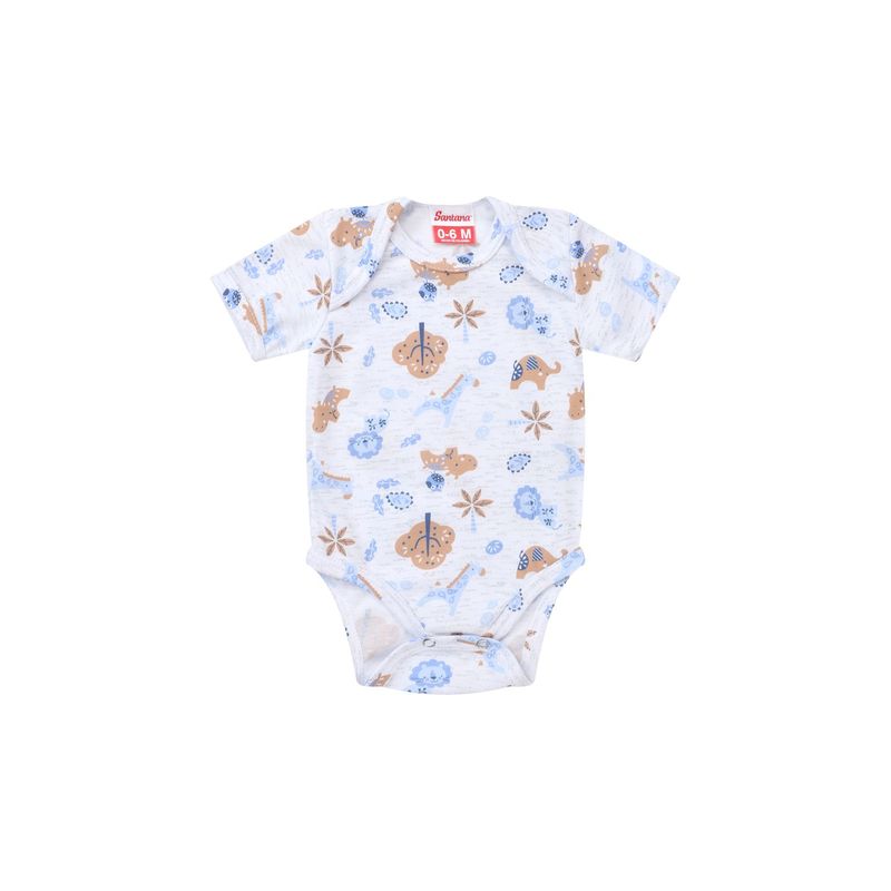 SANTANA - Body Bebé Manga Corta Niño Caqui