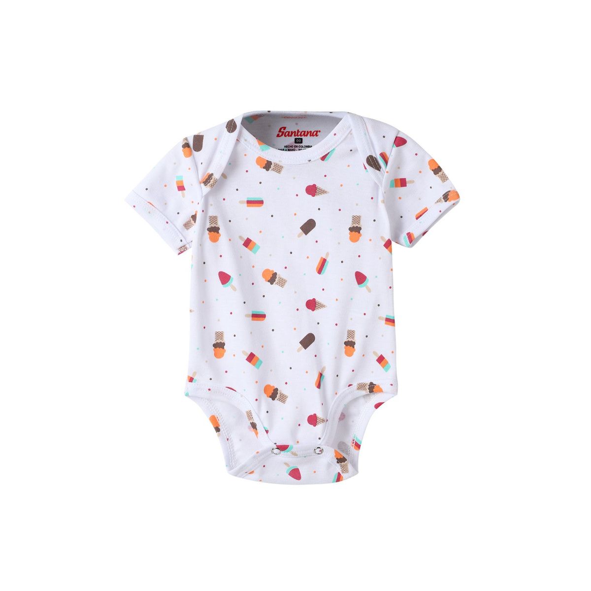 SANTANA - Body Bebé Manga Corta Niño Verde Agua