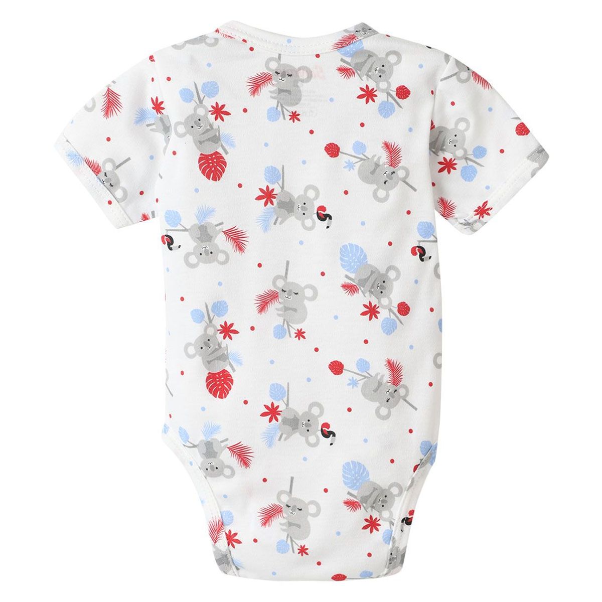 SANTANA - Body Bebé Manga Corta Niño Gris Oscuro