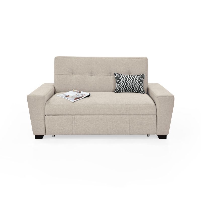 VENECIA - Sofá cama Hamburgo 2P Tela Beige