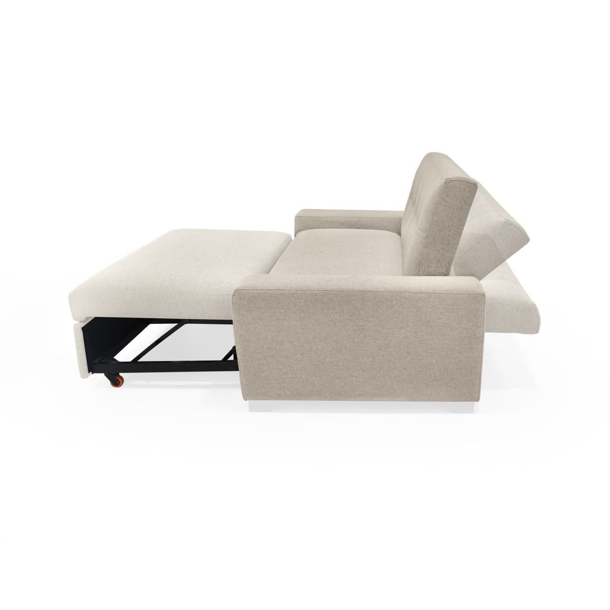 VENECIA - Sofa cama Hamburgo 2 Puestos 160x87x86 Tela Beige