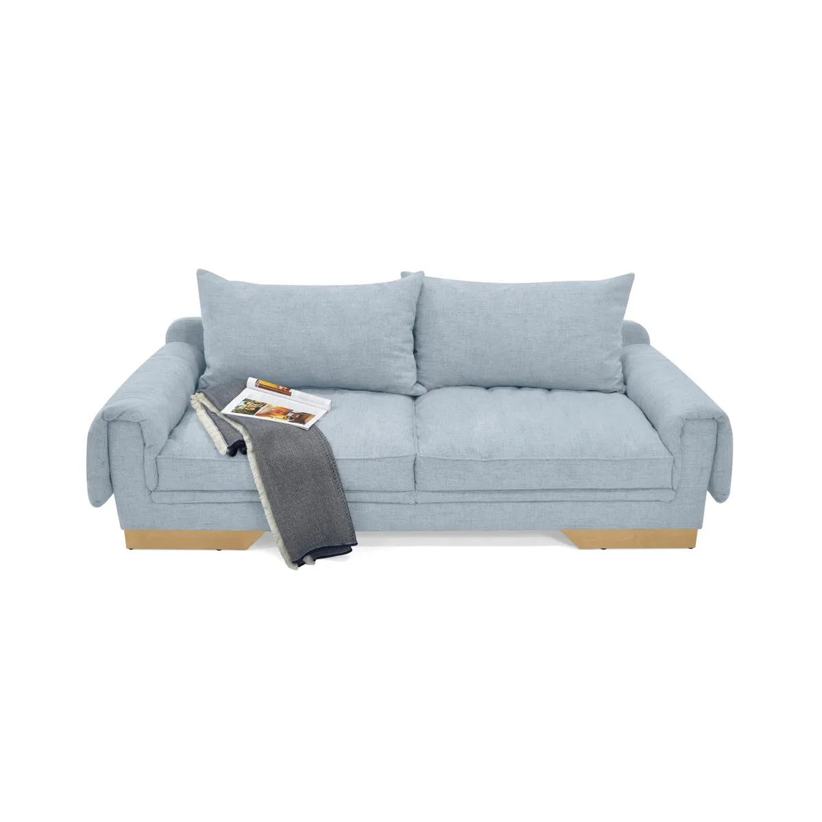 VENECIA - Sofá Daytona 2P Tela Plata