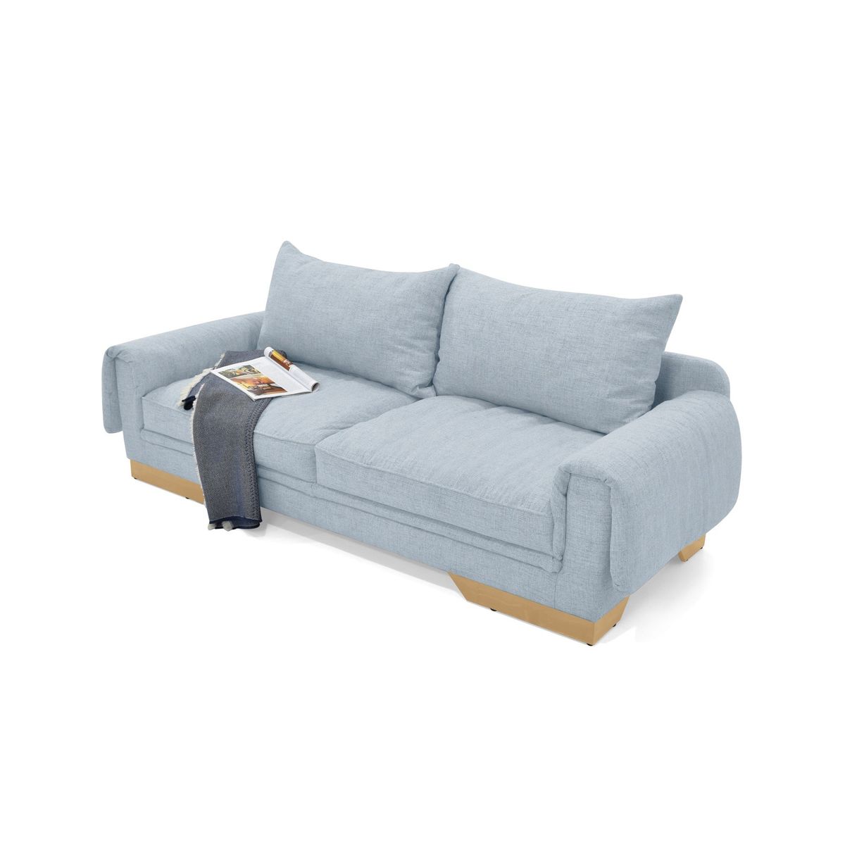 VENECIA - Sofá Daytona 2P Tela Plata