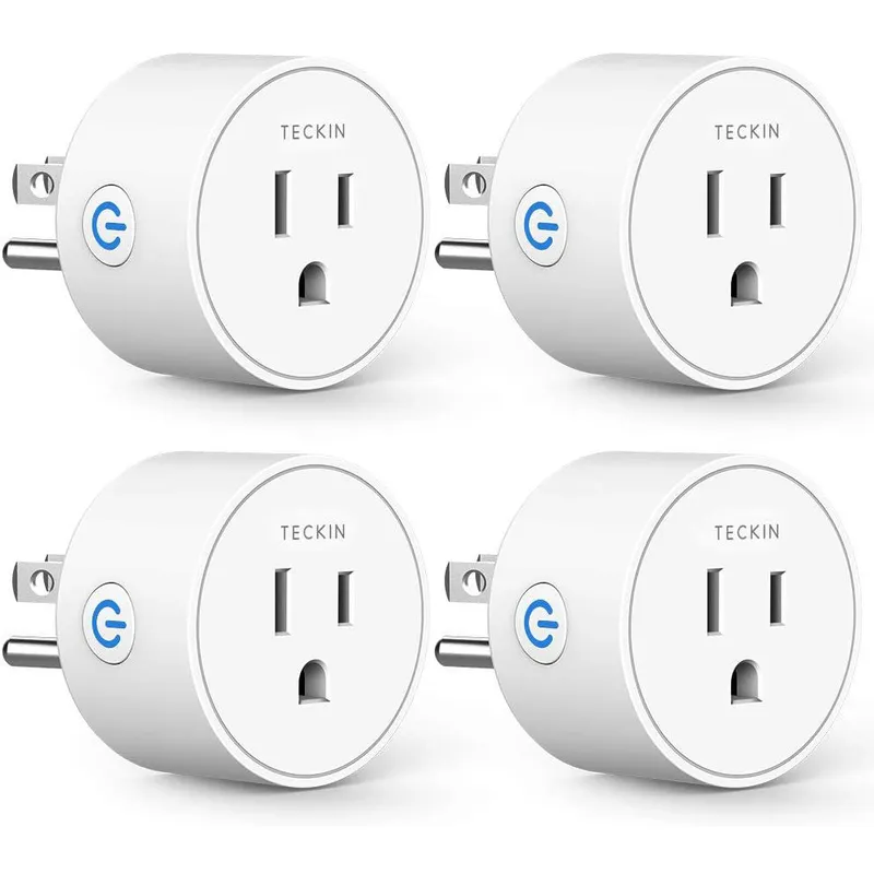 GEF - Toma Wifi Inteligente Enchufe Alexa Google Assistant X4 Unds