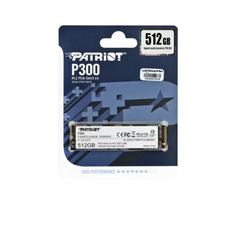 PATRIOT - Disco duro SSD 512GB Patriot P300 M2 NVME