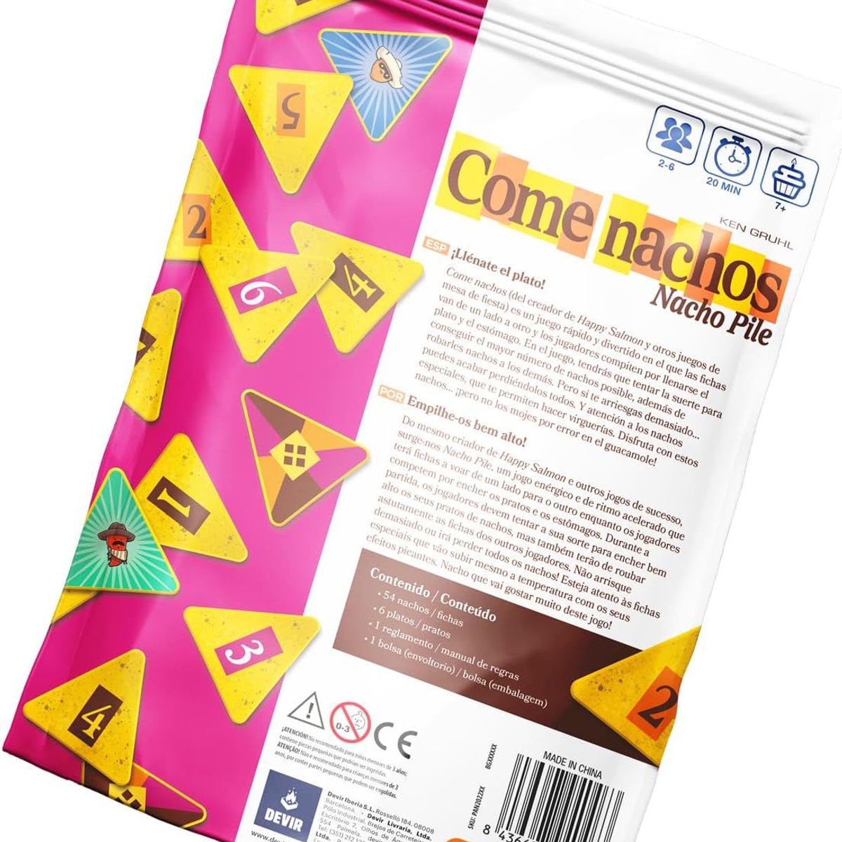 DEVIR - Come Nachos Juego De Mesa En Español Adultos Niños