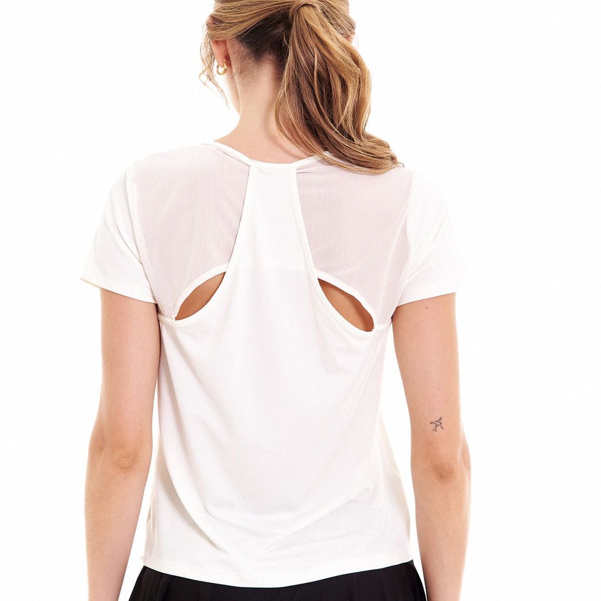 BELIFE - Camiseta Manga Corta Ivory Con Mujer Belife.-