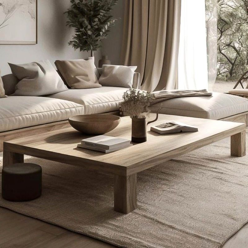 22 GRADOS DECORACION - Mesa de Centro Amosis en Roble Natural 120x70cm 22Grados Decoracion