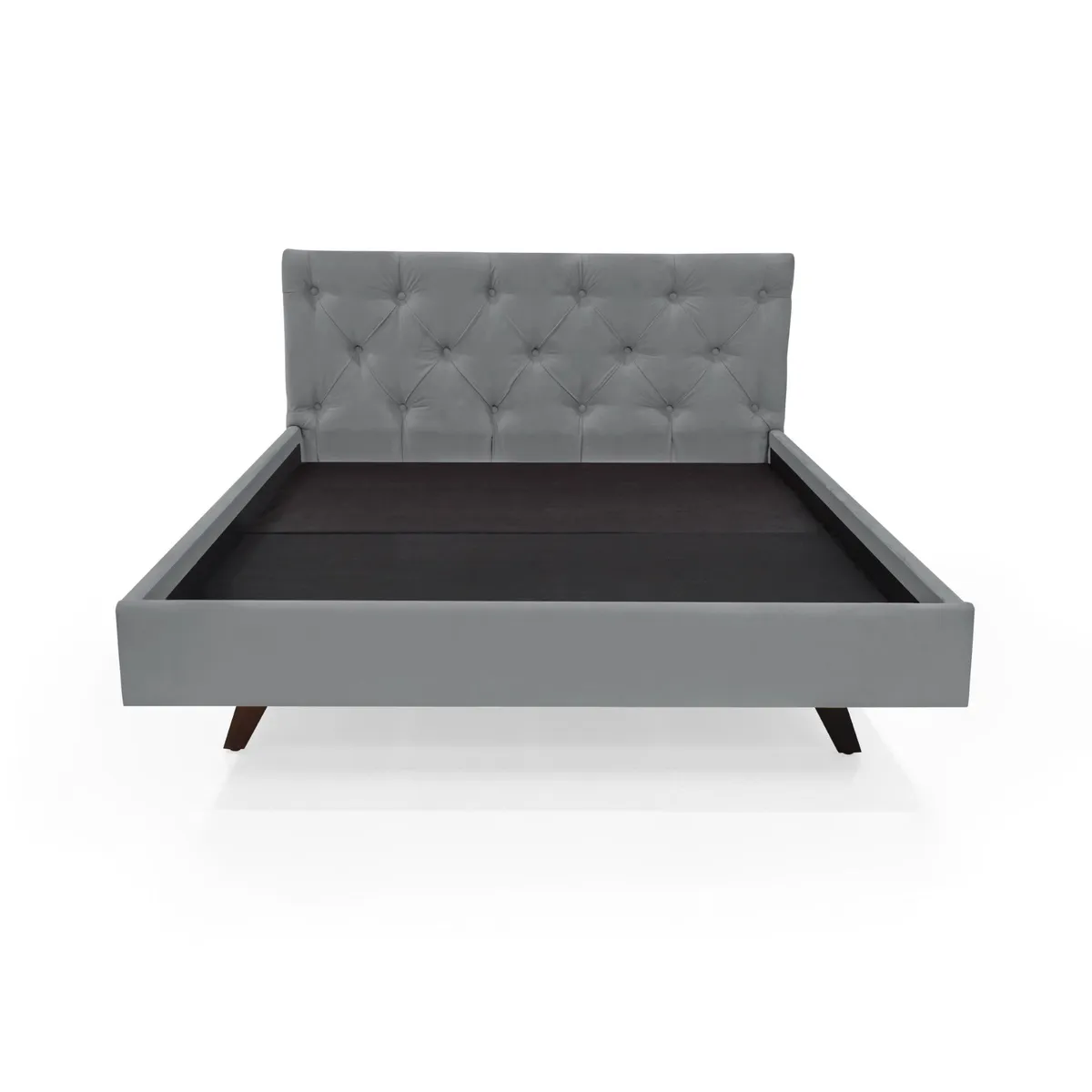 VENECIA - Cama Virginia Queen Tela Gris