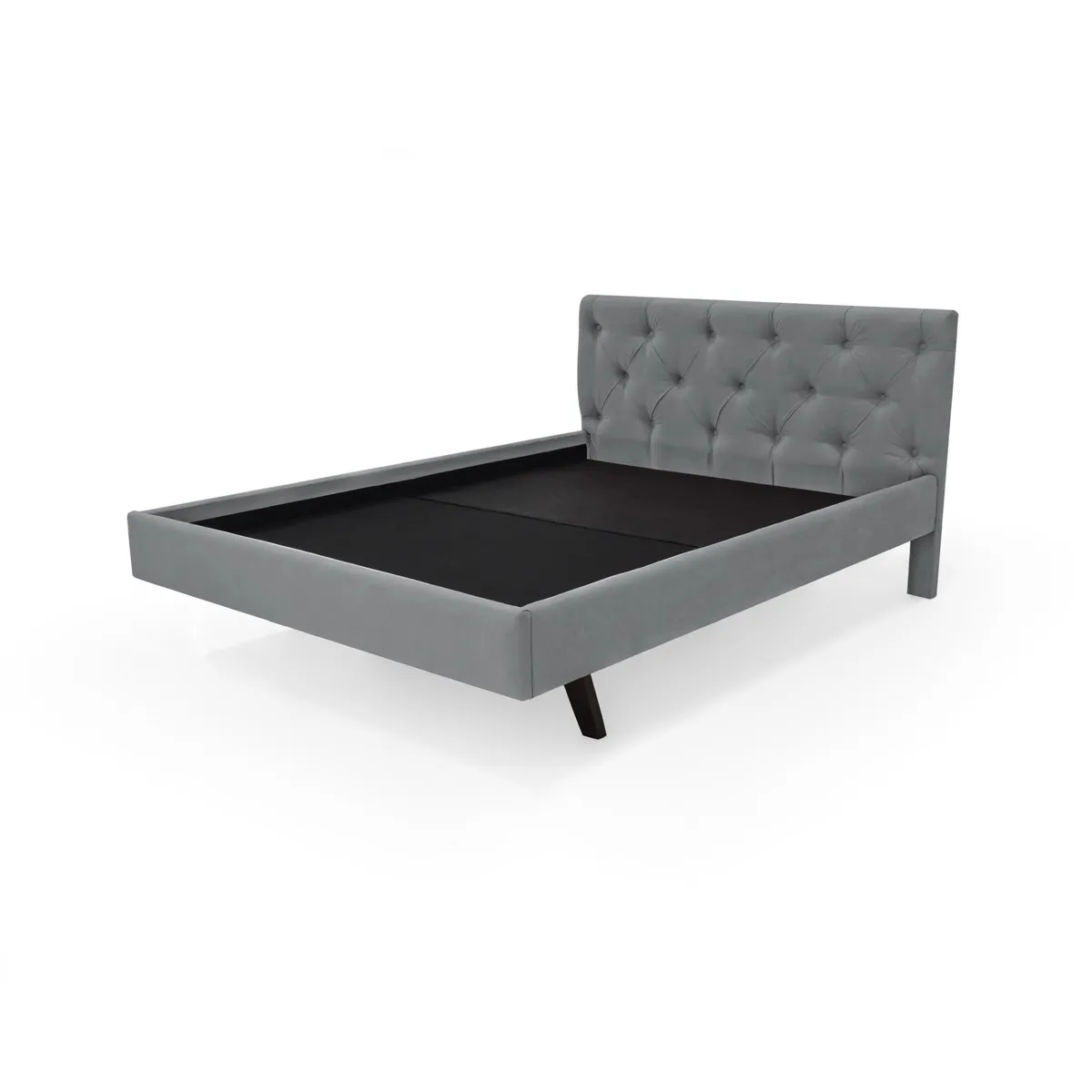 VENECIA - Cama Virginia Queen Tela Gris