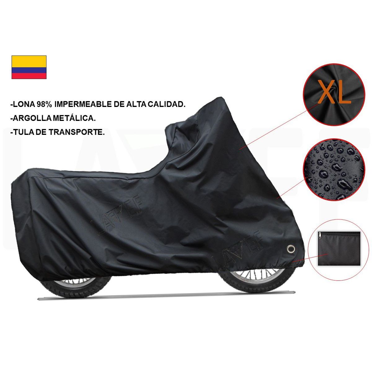 LAVEF - Pijama Moto Calidad Premium 99% Impermeable Talla XL