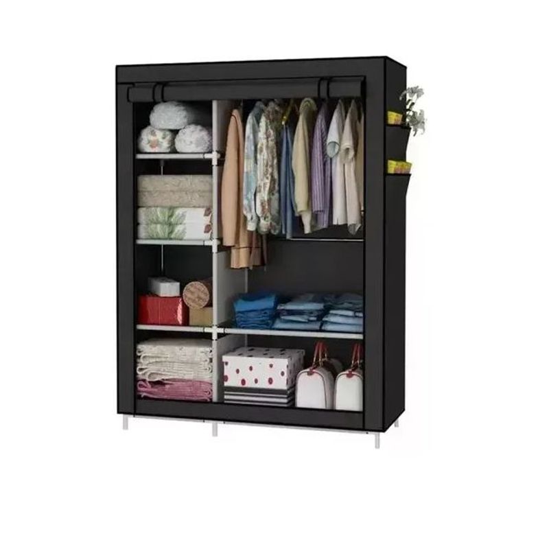 GENERICO - Closet Armario Portátil Organizador De Ropa negro