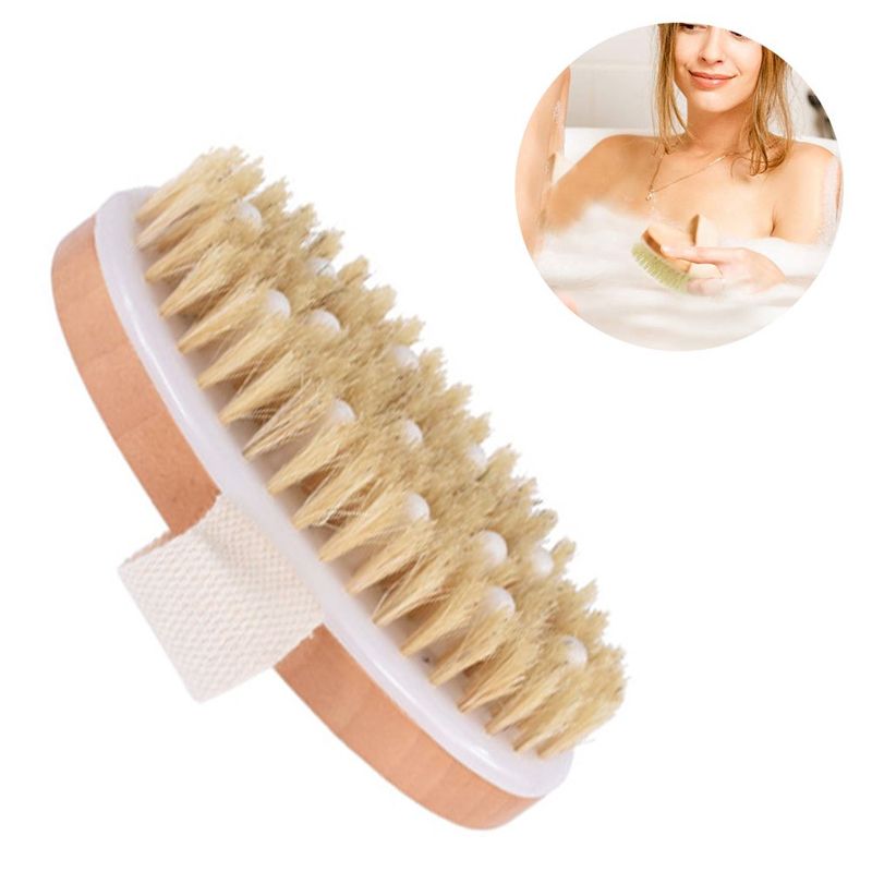 GENERICO - Cepillo Exfoliante Para Cuerpo De Cerdas Naturales