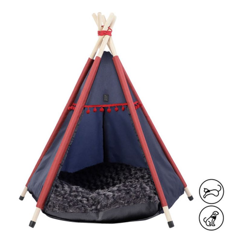 TOTTO - Teepee para mascota Charlie Azul