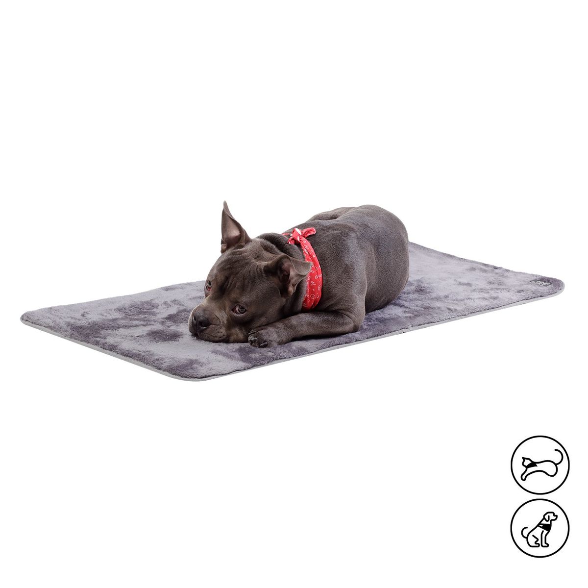 TOTTO - Cama Plegable Portatil Sherpy Mediano Gris