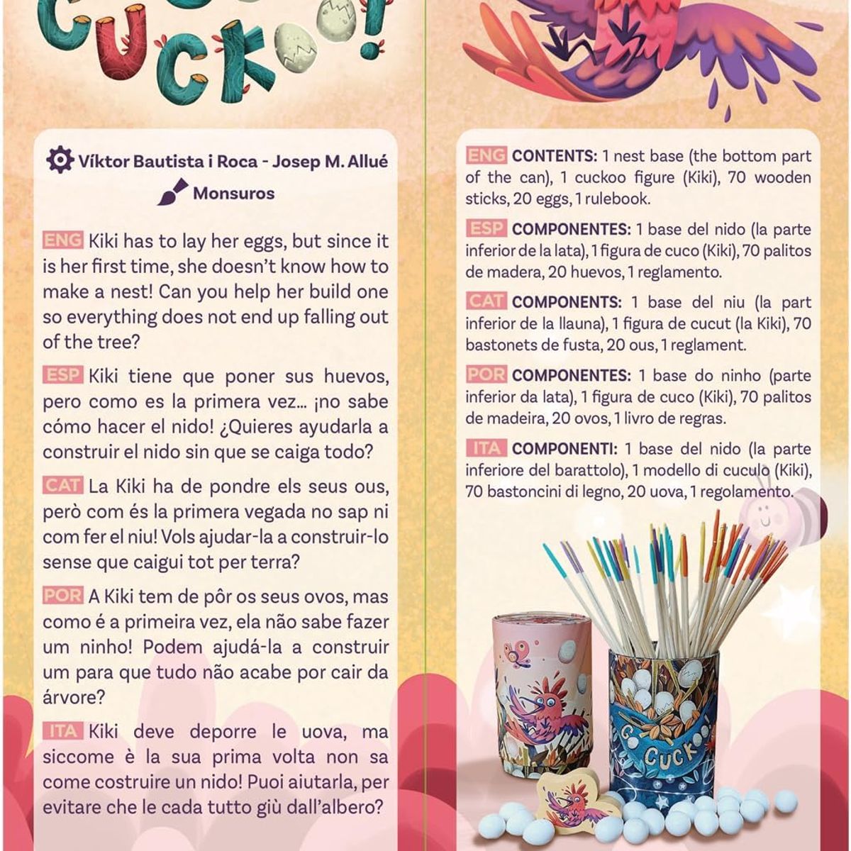 DEVIR - Go Cuckoo Juego De Mesa En Español Adultos Niños