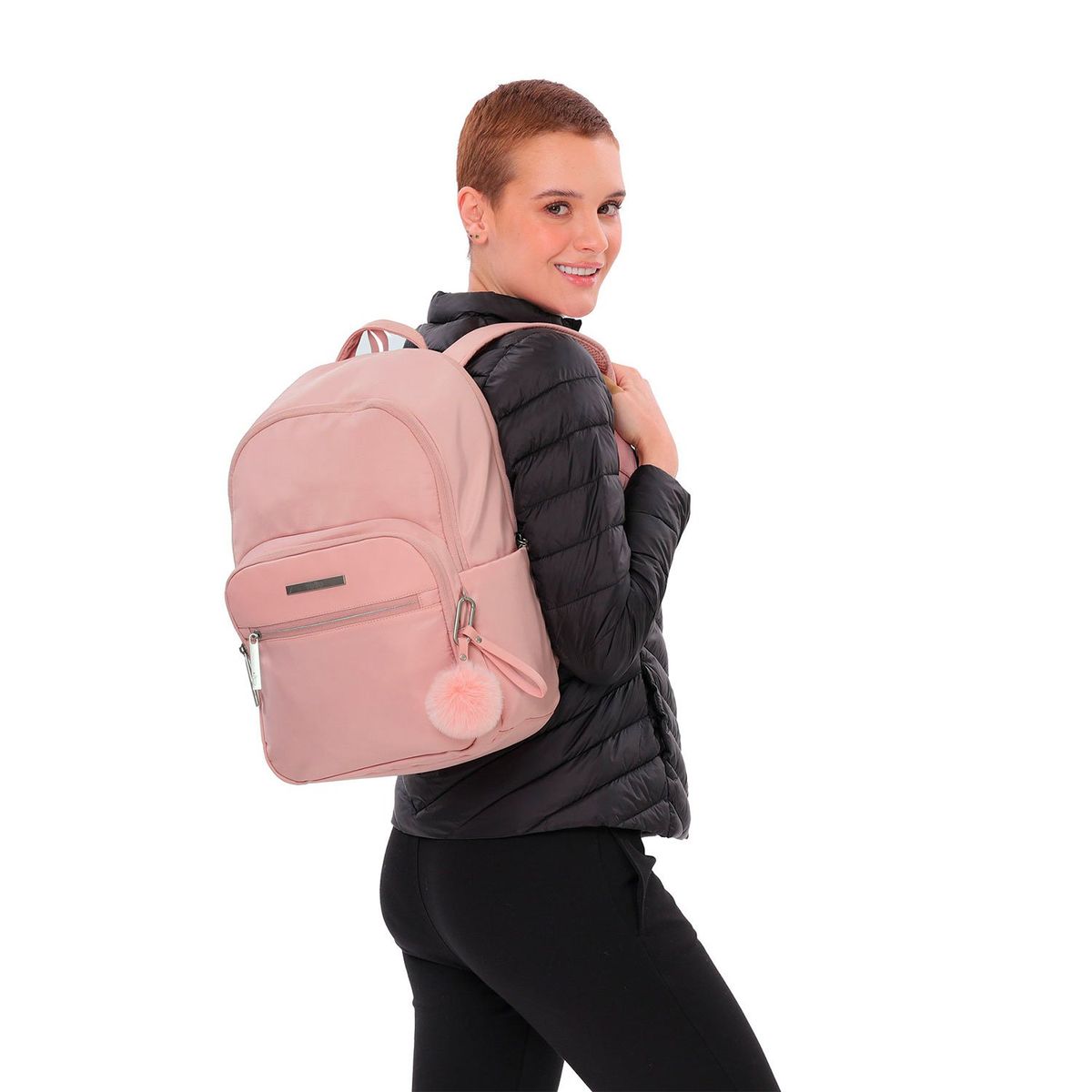 TOTTO - Morral Ejecutivo Porta PC 14" Adelaide 3 2.0 Rosado Mujer
