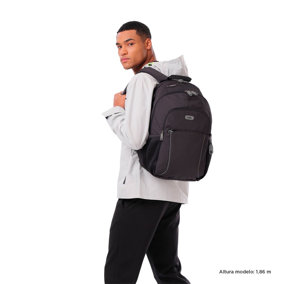 TOTTO - Morral Universitario Porta PC 15.4" Cambri 2.0 Gris Unisex