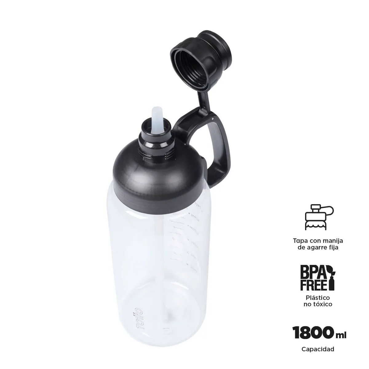 TOTTO - Botilito Greep 1.8 litros Negro