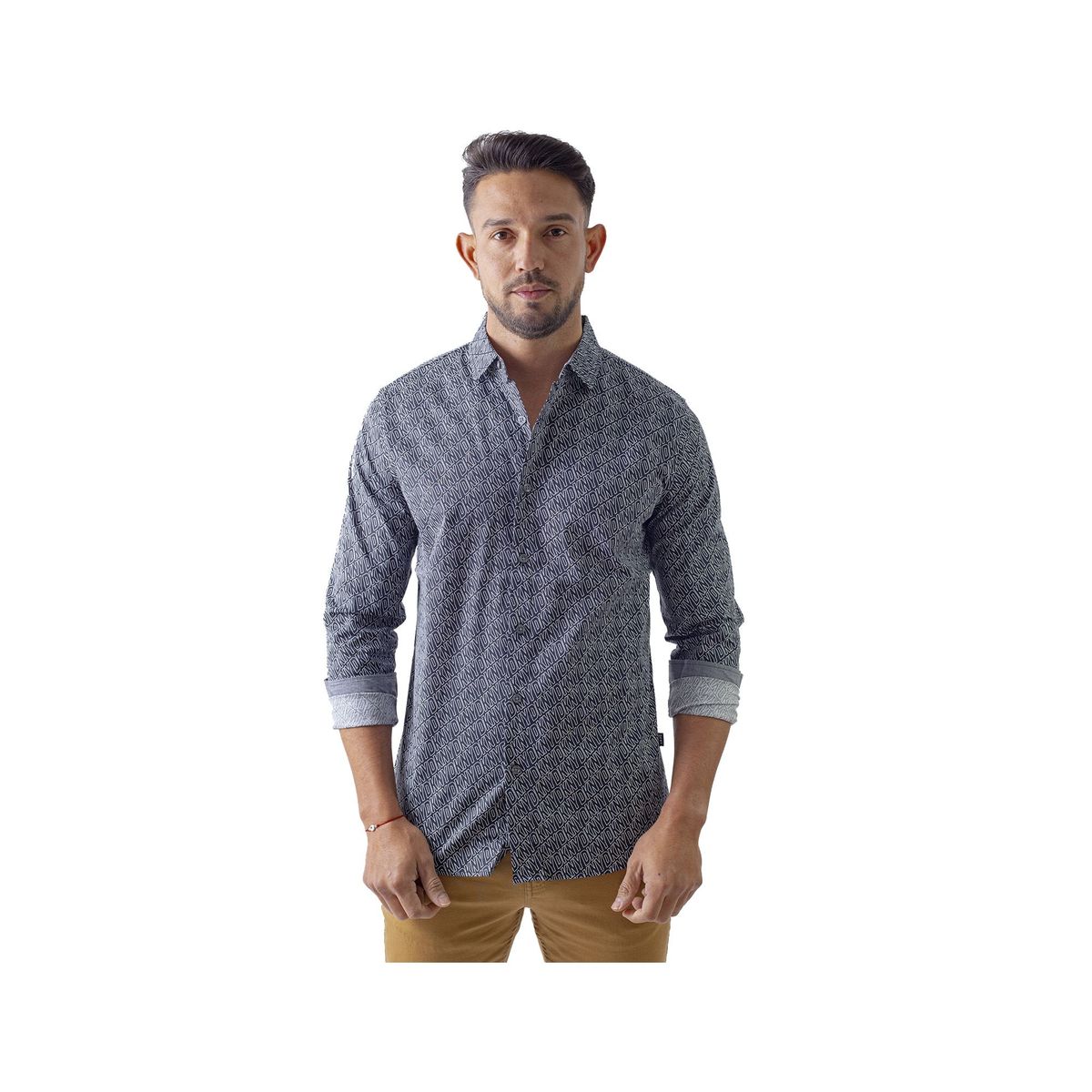 DKNY - Camisa Dkny Para Hombre Blk Negro