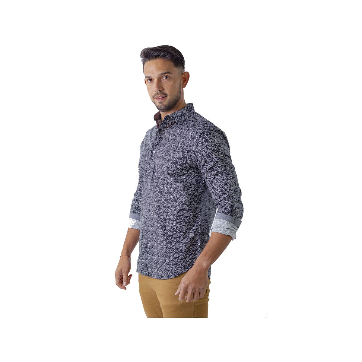 DKNY - Camisa Dkny Para Hombre Blk Negro