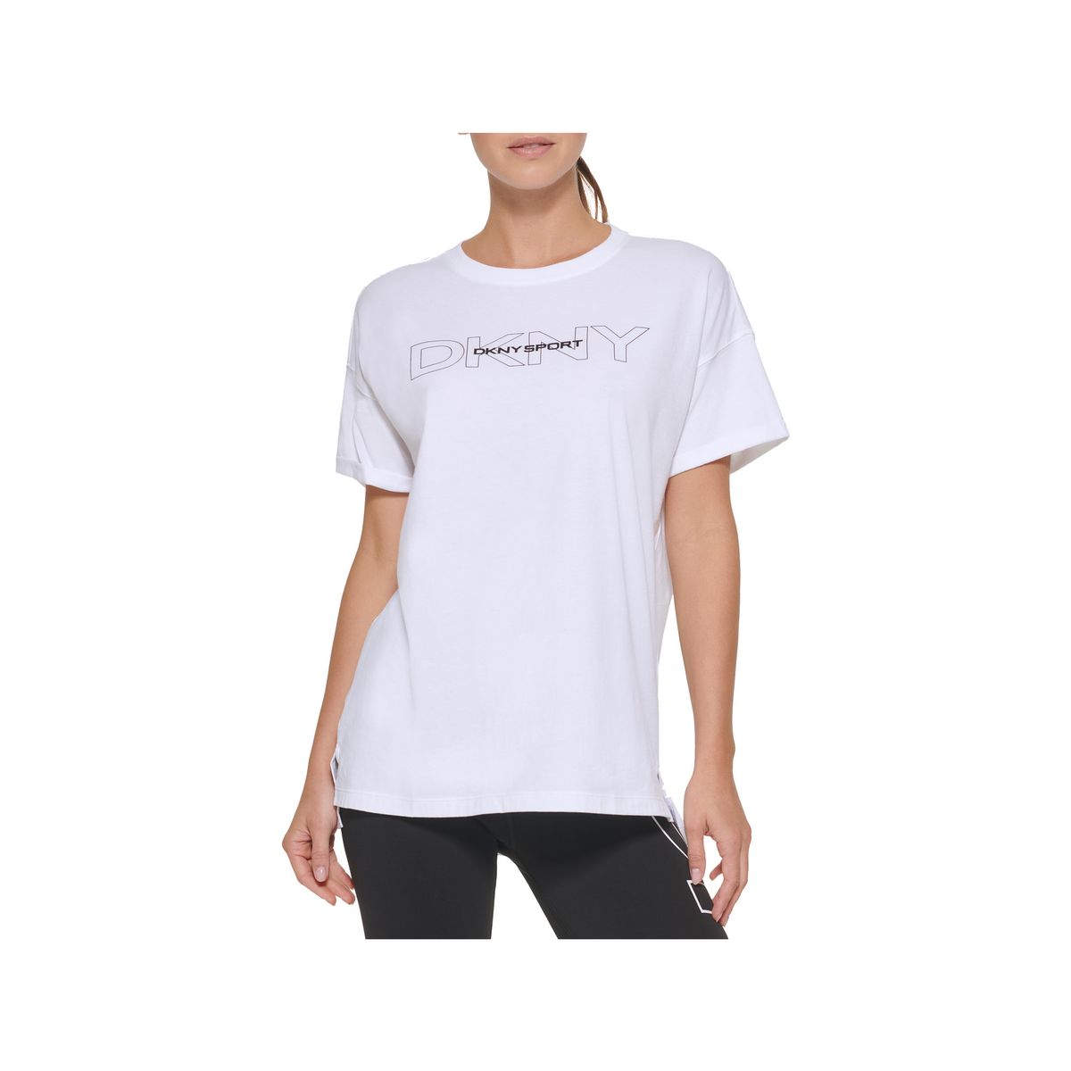 DKNY - Camisa Básica Dkny Original Blanco Para Mujer