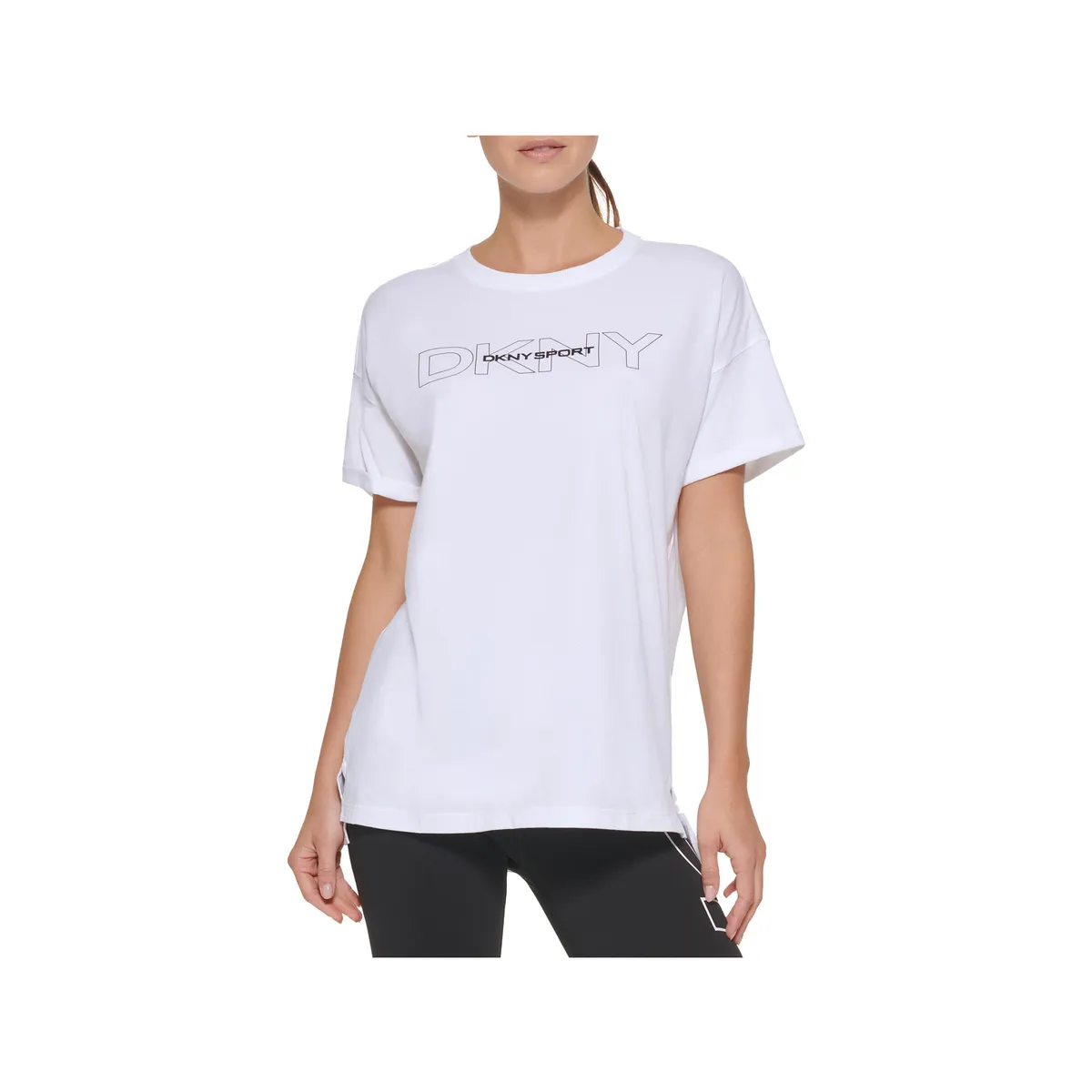 DKNY - Camisa Básica Dkny Original Blanco Para Mujer