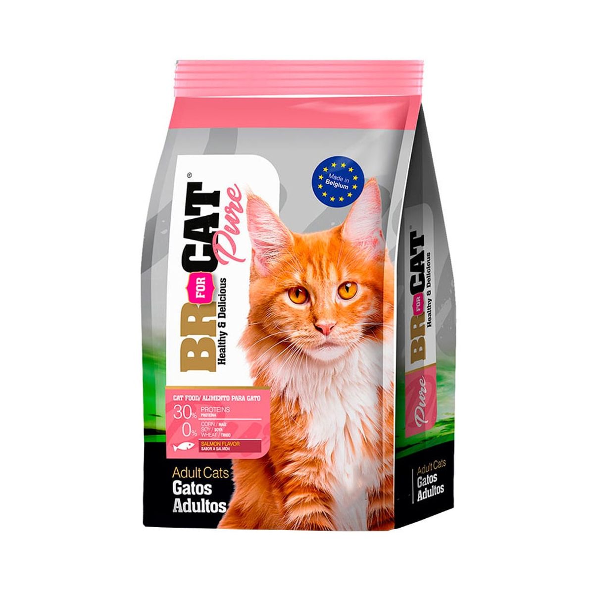 BR - Alimento Br For Cat Pure Adulto Salmon x 10Kg