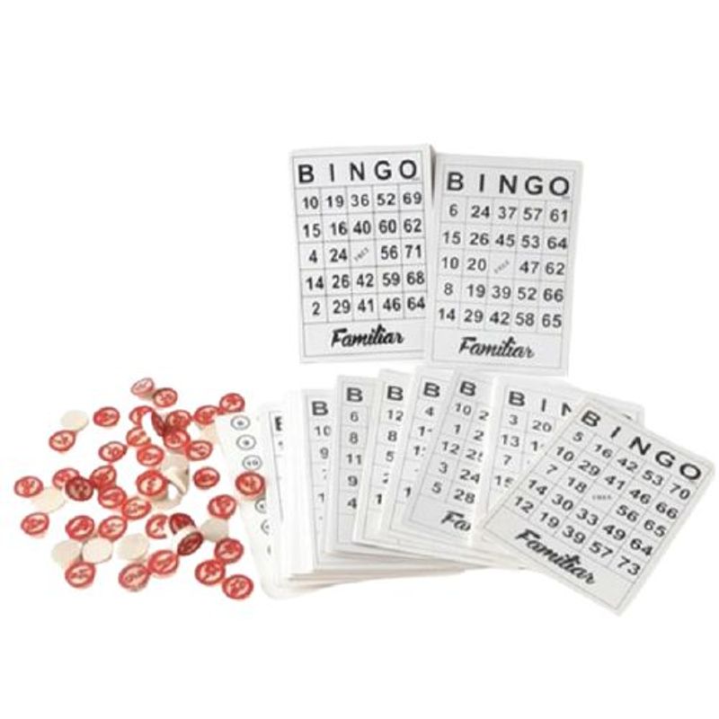 GENERICO - BINGO JUEGO DE MESA 40 TARJETAS EN PAPEL