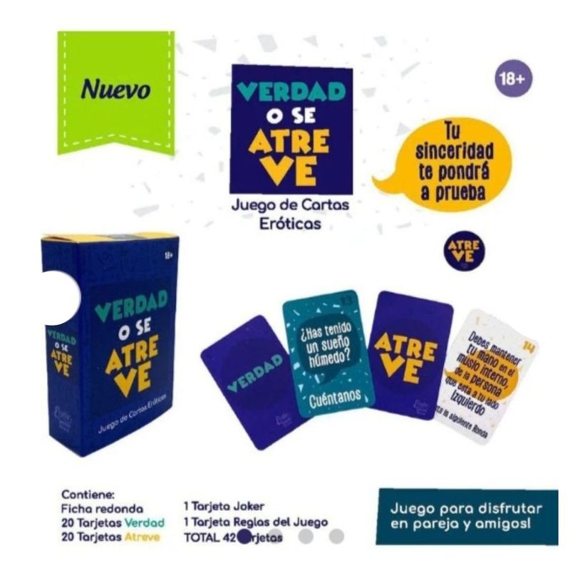 ELIXIR - Juego de Mesa Erotico Cartas Adultos Verdad o Se Atreve Juego parejas